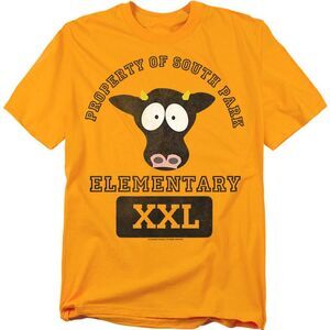 South Park Unisex Adult Cows T-Shirt / Gold